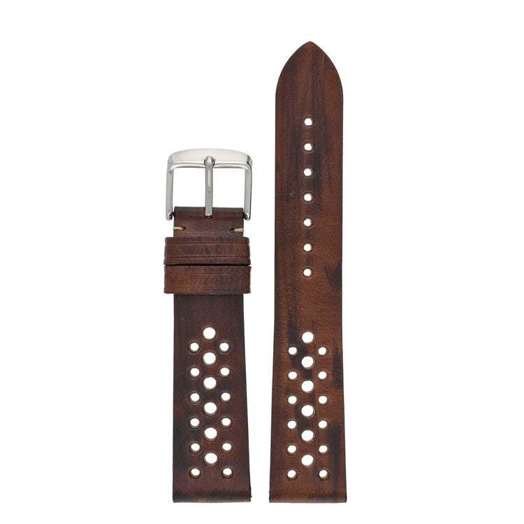 Perforated Leather Watch Strap | 18mm–22mm Options