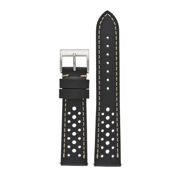 Premium Vintage Racing Leather Strap 18–22mm