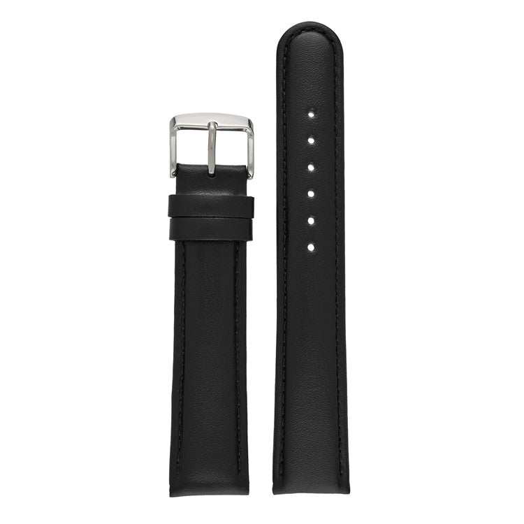 XL Padded Stitched Leather Watch Strap – Durable Comfort