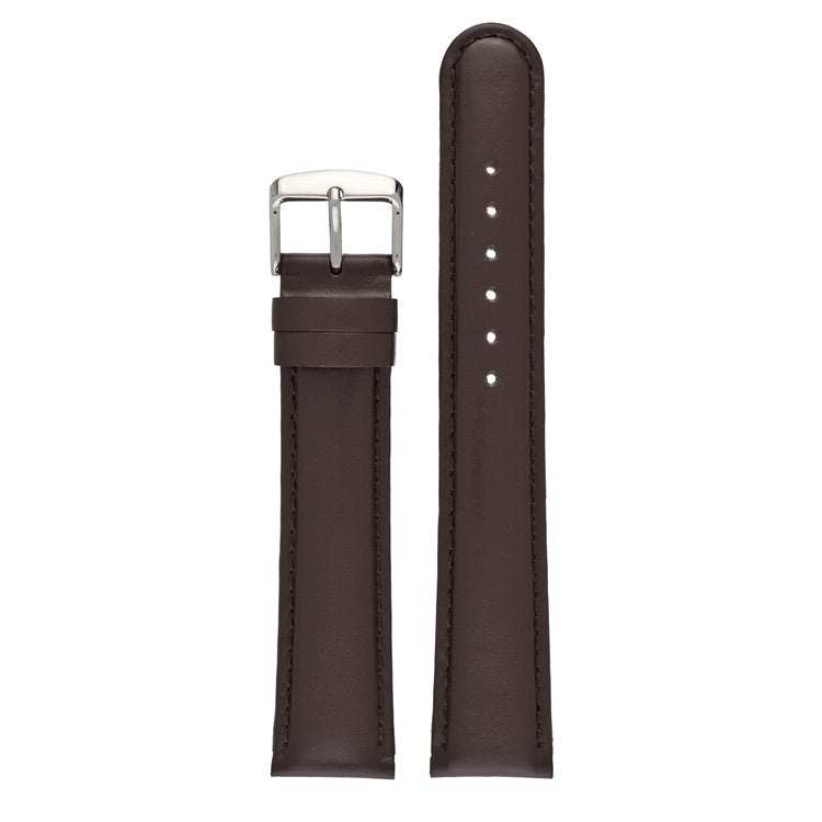 XL Padded Stitched Leather Watch Strap – Durable Comfort