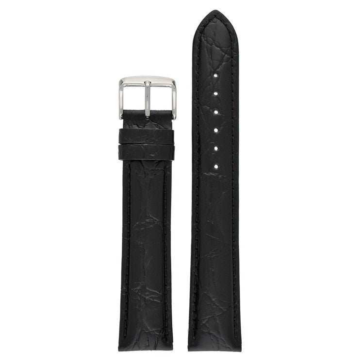XL Classical Crocodile Grain Leather Watch Strap