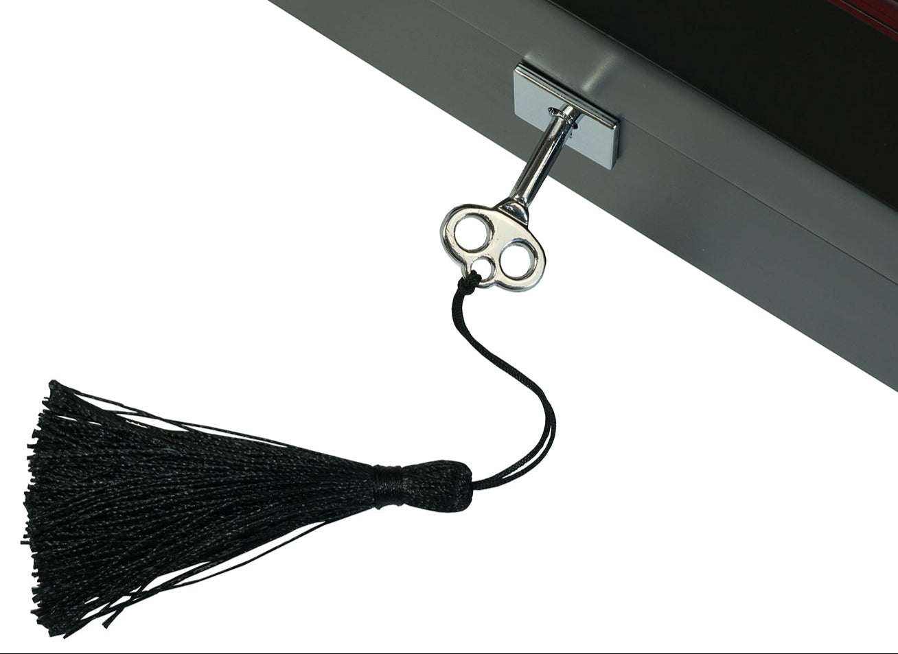 8 Slot Black Wooden Watch Box with Red Velvet Lining watch boxKennett Great Britain