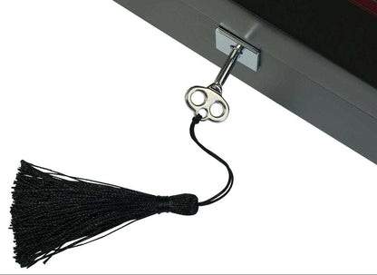 8 Slot Black Wooden Watch Box with Red Velvet Lining watch boxKennett Great Britain