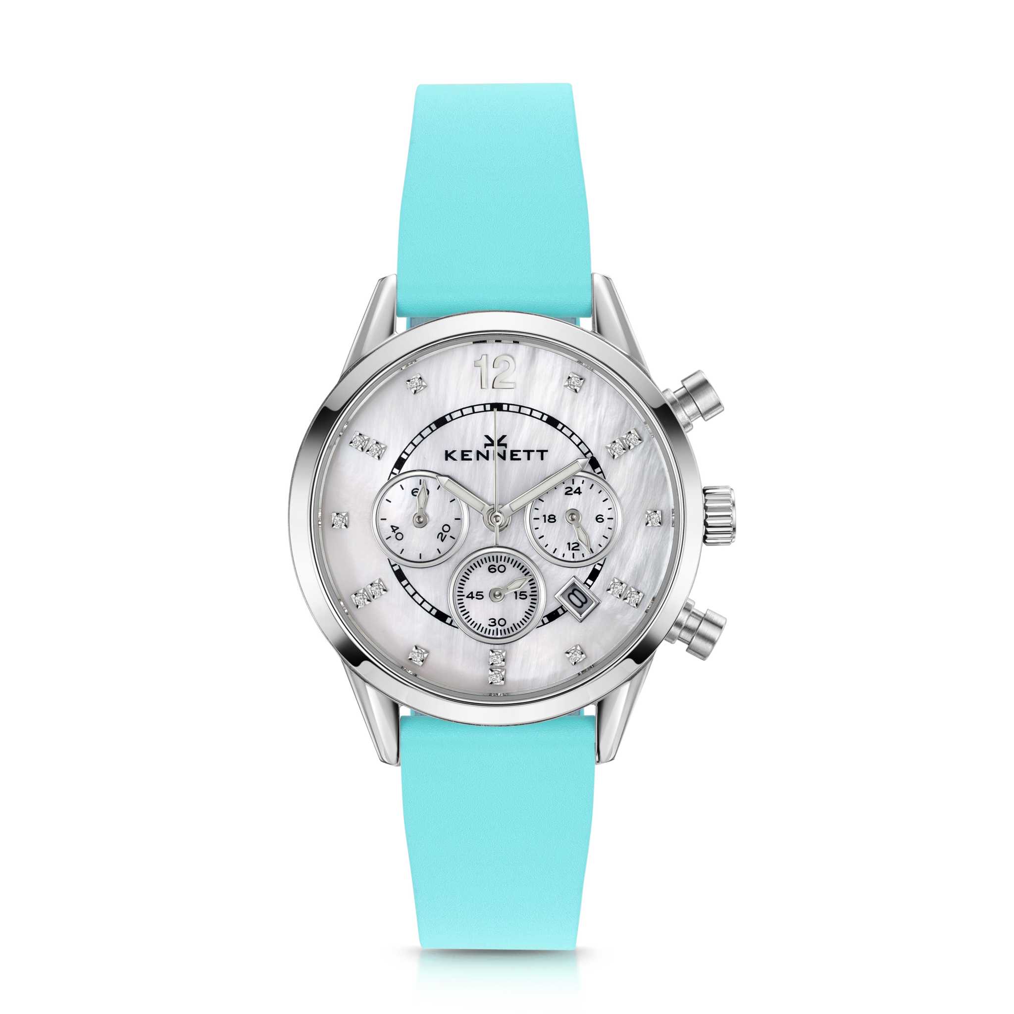 Kennett Lady Savro Chronograph Watch – Silver & Pearl