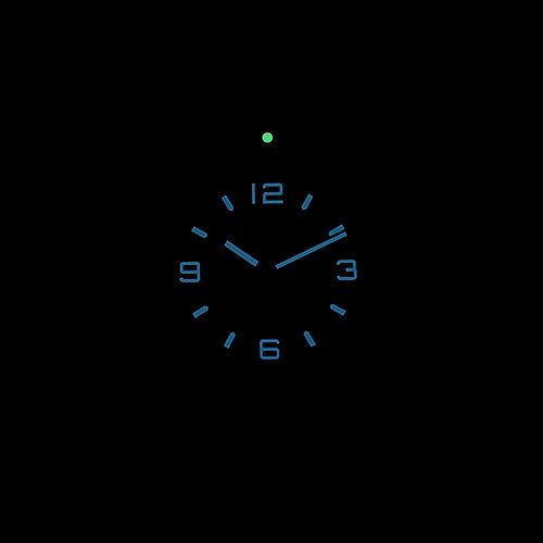 Kennett Solaxplorer Solar Watch with illuminated dial and hands in dark setting.