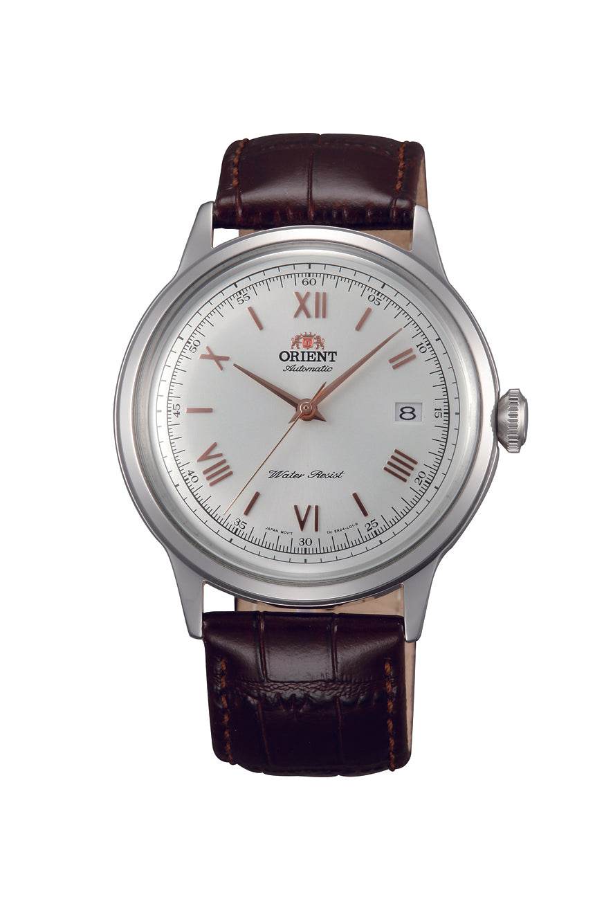 Orient Bambino Mechanical Watch (40.5mm) White Dial / Brown Leather FAEstablished in 1950, Orient, the distinguished Japanese watch brand, presents an exquisite collection of high-quality, accessible timepieces designed for enduring st