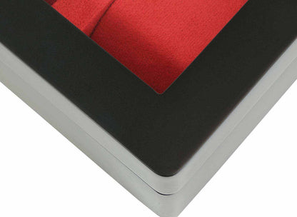 8 Slot Black Wooden Watch Box with Red Velvet Lining watch boxKennett Great Britain