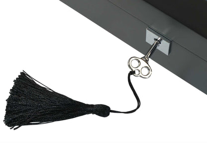 8 Slot Black Wooden Watch Box with Blue Velvet Lining watch boxKennett Great Britain